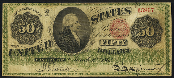 1862 $50 Legal Tender Value - How much is 1862 $50 Bill Worth ...