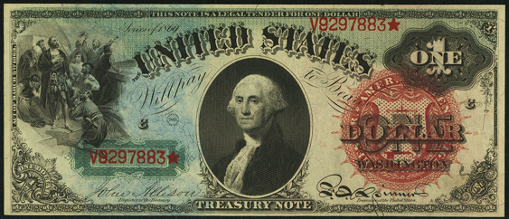 1869 $1 Legal Tender Value - How much is 1869 $1 Bill Worth ...