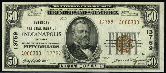 1929 $50 National Bank Notes Value - How much is 1929 $50 Bill Worth ...